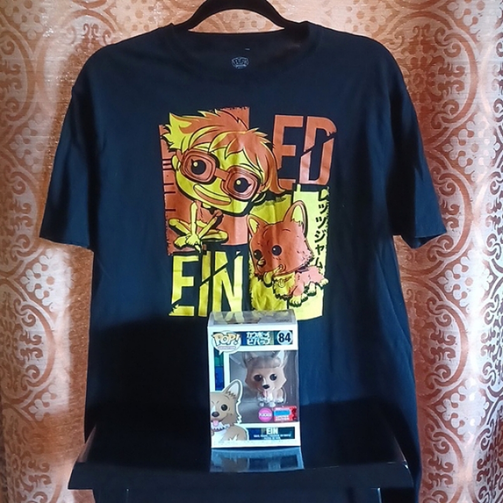 Limited flocked Ein pop + Ed & Ein T-shirt